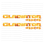 JT "Gladiator 4x4 " Decal - Flame