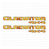 JT "Gladiator 4x4 " Decal - Flame