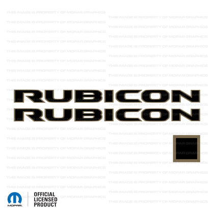 JL/JT "Rubicon" Hood Decal - 392