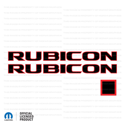 Factory OEM Replacement JK Rubicon Decal