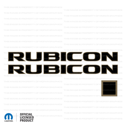 JK "Rubicon" Hood Decal - 392