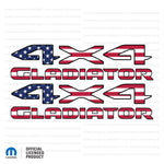 JT "4x4 Gladiator" Decal - American Flag