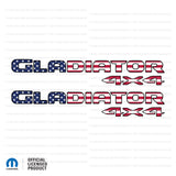 JT "Gladiator 4x4 " Decal - American Flag