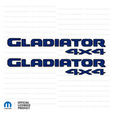 JT "Gladiator 4x4 " Decal  - Black Outlines