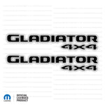 JT "Gladiator 4x4 " Decal - Color Outlines