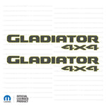 JT "Gladiator 4x4 " Decal - Carbon Fiber