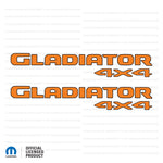 JT "Gladiator 4x4 " Decal  - Black Outlines