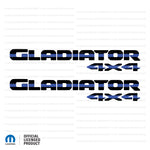 JT "Gladiator 4x4 " Decal - Thin Blue Line