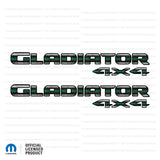 JT "Gladiator 4x4   " Decal - Thin Green Line