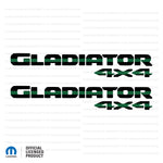 JT "Gladiator 4x4   " Decal - Thin Green Line