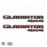 JT "Gladiator 4x4 " Decal - Thin Red Line