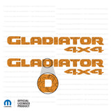 JT "Gladiator 4x4 " Decal - Topographic Patterns