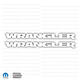 JK "Wrangler" Hood Decal - Single Color