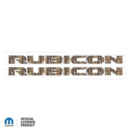 JL/JT "Rubicon" Hood Decal - REALTREE® AP Camo