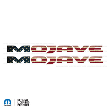 JT "Mojave" Hood Decal - Distressed American Flag