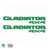 JT "Gladiator 4x4 " Decal - Single Colors