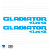 JT "Gladiator 4x4 " Decal - Single Colors