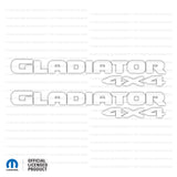 JT "Gladiator 4x4 " Decal - Single Colors