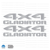 JT "4x4 Gladiator" Decal - Single Colors