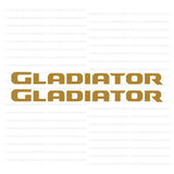 JT "Gladiator" Hood Decal - Single Color