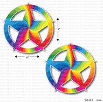 Jt Gladiator Lifestyle 8 Star Decal-Swirl White Vehicles & Parts