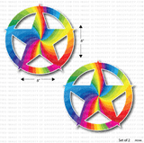 Jt Gladiator Lifestyle 8 Star Decal-Swirl White Vehicles & Parts